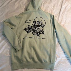 Light Green Skull Hoodie